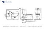 Bồn Cầu 2 Khối INAX C-306VA Nắp Thường