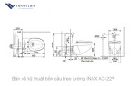 Bồn Cầu INAX Treo Tường AC-22P + Nắp Rửa Cơ CW-S32VN