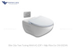 Bồn Cầu INAX Treo Tường AC-23P + Nắp Rửa Cơ CW-S32VN