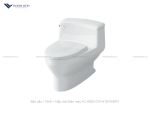 Bồn cầu 1 Khối Inax AC-4005 + Nắp rửa Điện CW-H18VN