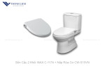 Bồn cầu 2 khối INAX C-117A + Nắp rửa Cơ CW-S15VN