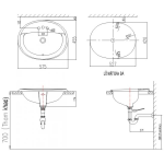 Chậu đặt bàn Inax AL-2395VEC/BW1