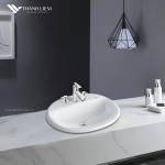 Chậu rửa âm bàn dương vành Inax AL-2395VEC