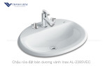Chậu rửa âm bàn dương vành Inax AL-2395VEC
