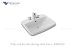 Chậu rửa âm bàn dương vành Inax L-2398VEC