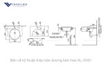 Chậu bán dương bàn Inax AL-333V