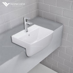 Chậu rửa bán dương bàn Inax L-345VFC