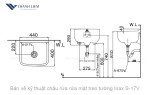 Chậu rửa mặt treo tường Inax S-17V