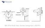 Chậu rửa mặt treo tường Inax L-282VFC