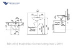 Chậu rửa treo tường Inax L-281V