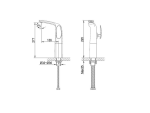 Vòi chậu cao Banaba CLARA CF-45352BMG