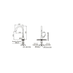 Vòi rửa bát nóng lạnh Clara CF-101354