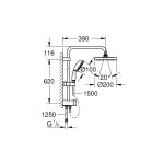 Bộ sen tắm và bộ chuyển  NTPRustic Grohe 200 27399002