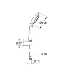 Bộ tay và gác sen Euphoria 110 Mono Grohe 27354000