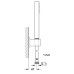 Bộ tay và gác sen Euphoria Cube Stick Grohe 27702000