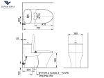 Bàn cầu 1 khối Inax AC-959VAN-2/BW1