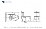 Bồn cầu 2 khối INAX ACT-602VN Xả Cảm Ứng