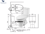 Bàn cầu 2 khối Inax C-504VAN/BW1