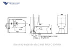 Bồn cầu 2 khối INAX C-504VAN
