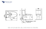 Bồn cầu 2 khối INAX AC-504VAN