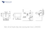 Chậu rửa bán dương bàn Inax L-345VEC