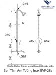 Sen tắm âm tường Inax BFV-28S