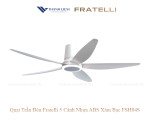 Quạt Trần Đèn Fratelli 5 Cánh Nhựa ABS Xám Bạc FSH04S