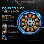 Quạt Trần Đèn Fratelli 5 Cánh Nhựa ABS Xám Bạc FSH04S