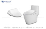 Bồn Cầu 1 Khối INAX AC-912 + Nắp Điện Tử CW-H17VN