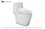 Bồn Cầu 1 Khối INAX AC-912 + Nắp Điện Tử CW-H17VN