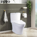 Bồn cầu 1 khối TOTO MS889DRT8 + Nắp đóng êm TC600VS