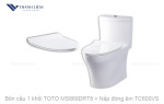 Bồn cầu 1 khối TOTO MS889DRT8 + Nắp đóng êm TC600VS