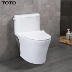 Bồn cầu 1 khối TOTO MS887RT8 + Nắp đóng êm TC600VS