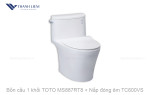 Bồn cầu 1 khối TOTO MS887RT8 + Nắp đóng êm TC600VS