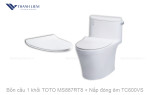 Bồn cầu 1 khối TOTO MS887RT8 + Nắp đóng êm TC600VS