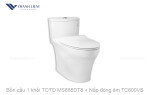 Bồn cầu 1 khối TOTO MS885DT8 + Nắp đóng êm TC600VS