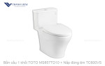Bồn cầu 1 khối TOTO MS857TD10 + Nắp đóng êm TC600VS