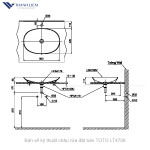 Chậu rửa đặt bàn TOTO LT4706