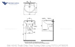 Chậu Treo Tường Chân Lửng TOTO LHT300CR