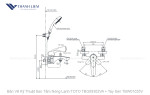 Sen Tắm Nóng Lạnh TOTO TBG09302VA + Tay Sen TBW01035V