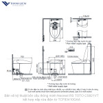 Bồn cầu thông minh Neorest RS TOTO CS921VT kết hợp nắp rửa điện tử TCF83410GAA