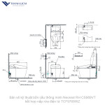 Bồn cầu thông minh Neorest RH TOTO CS989VT tích hợp nắp rửa điện TCF9768WZ
