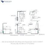 Bồn cầu thông minh Neorest AH TOTO CS989VT tích hợp nắp rửa điện TCF9788WZ