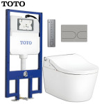 Bồn cầu treo tường TOTO CW542HME5U tích hợp nắp rửa điện TCF802C2Z