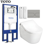 Bồn cầu treo tường TOTO CW542HME5U tích hợp nắp rửa điện TCF795C2Z