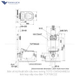 Bồn cầu treo tường TOTO CW542HME5U tích hợp nắp rửa điện TCF795C2Z
