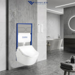 Bồn cầu treo tường TOTO CW542HME5U tích hợp nắp rửa điện TCF794CZ