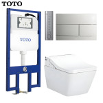 Bồn cầu treo tường TOTO CW522EA tích hợp nắp đóng êm TC804C2Z