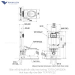 Bồn cầu treo tường TOTO CW522EA tích hợp nắp rửa điện TCF797C2Z