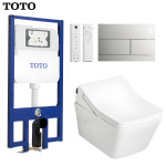 Bồn cầu treo tường TOTO CW522EA tích hợp nắp rửa điện TCF796CZ
